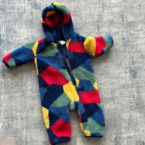 Hanna Andersson Baby zip once piece in marshmallow sz:6-12mos